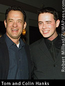 Tom Hanks y Colin Hanks haciendo de padre e hijo